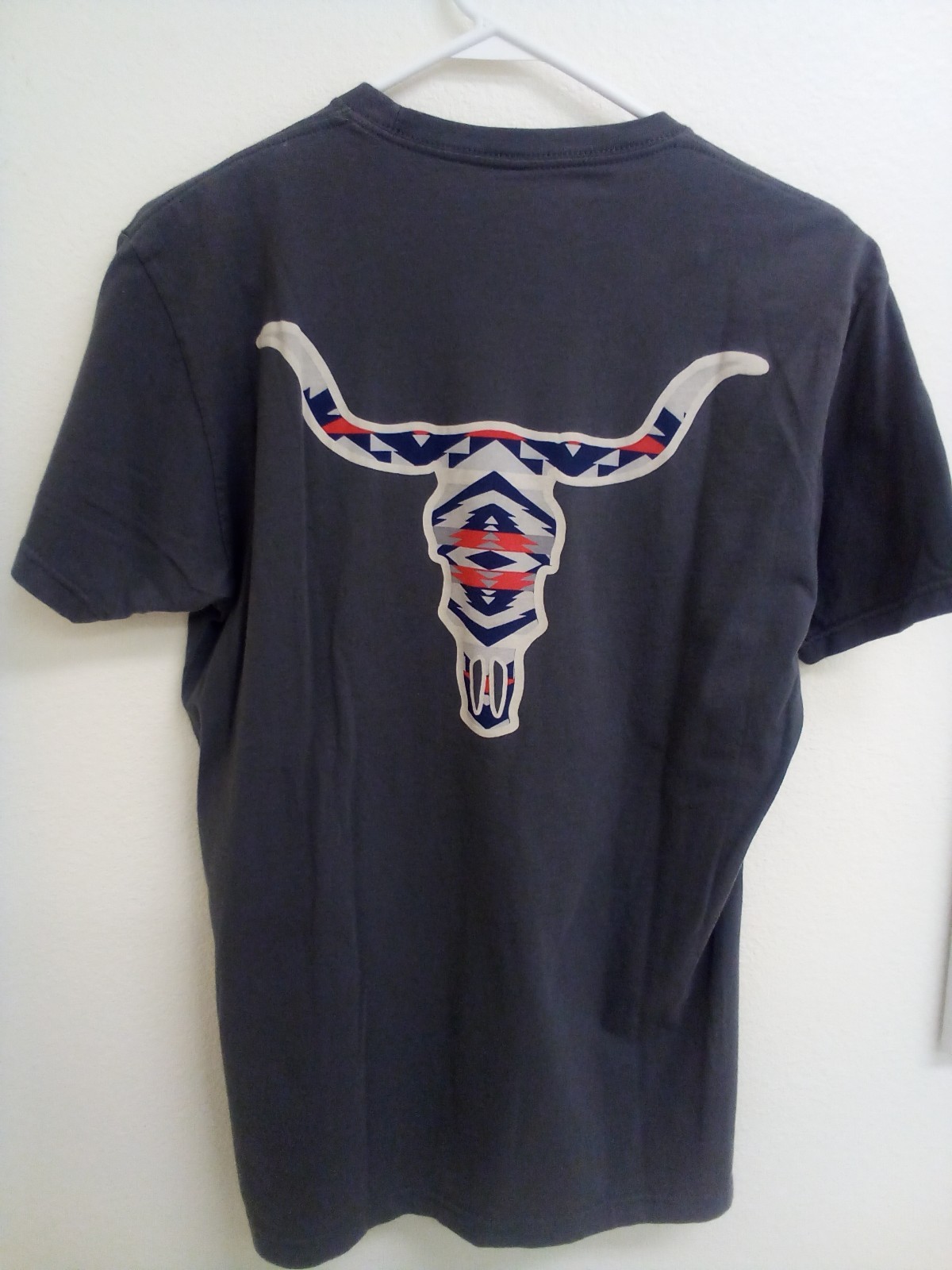 Pendleton Rancho Arroyo Longhorn Western T Shirt Dark Gray Men`s Size Medium