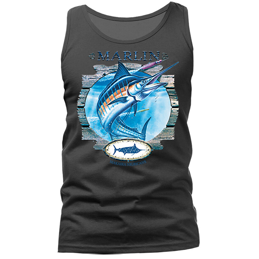 Marlin Saltwater Fishing Outdoor Sports Tank Top