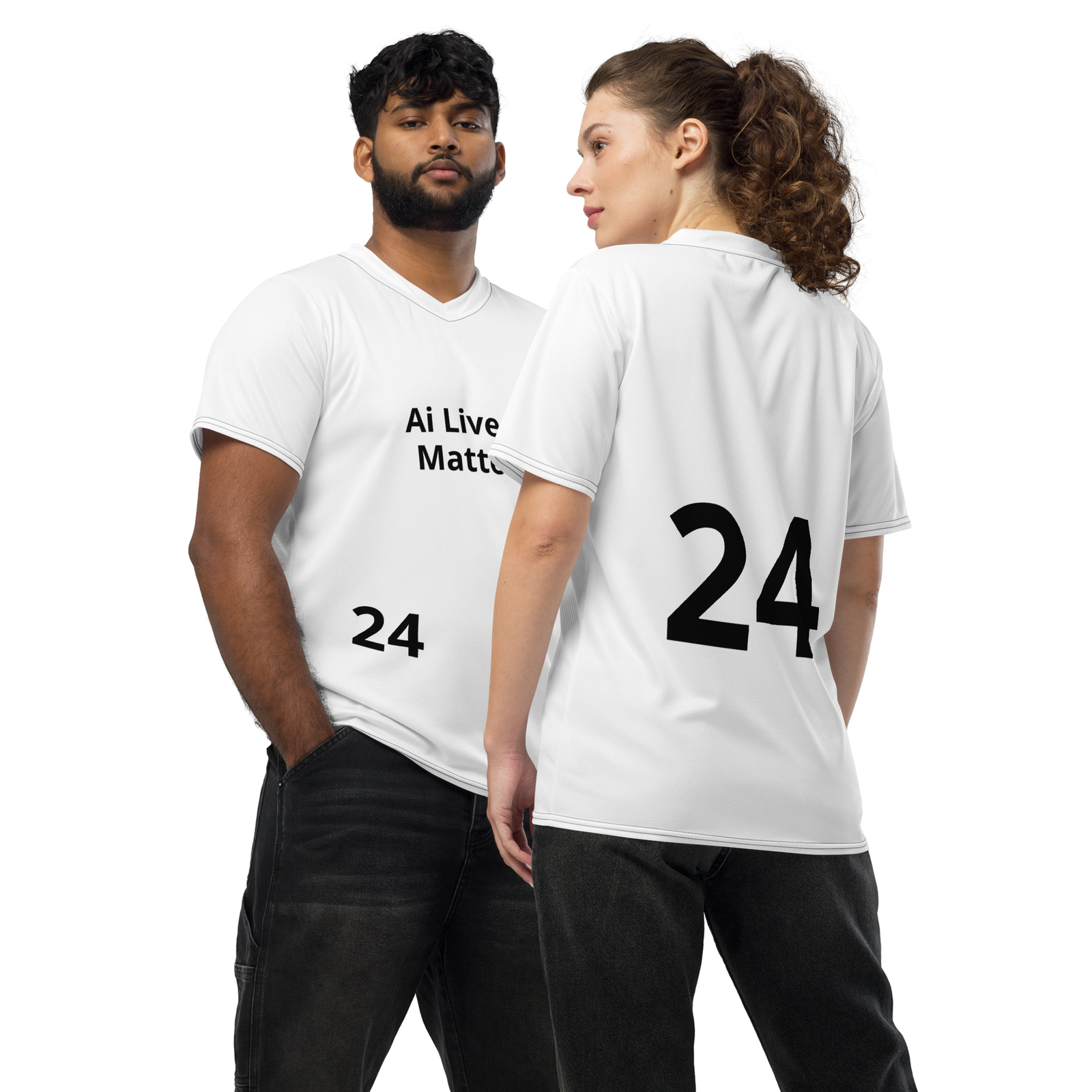 Recycled unisex sports jersey