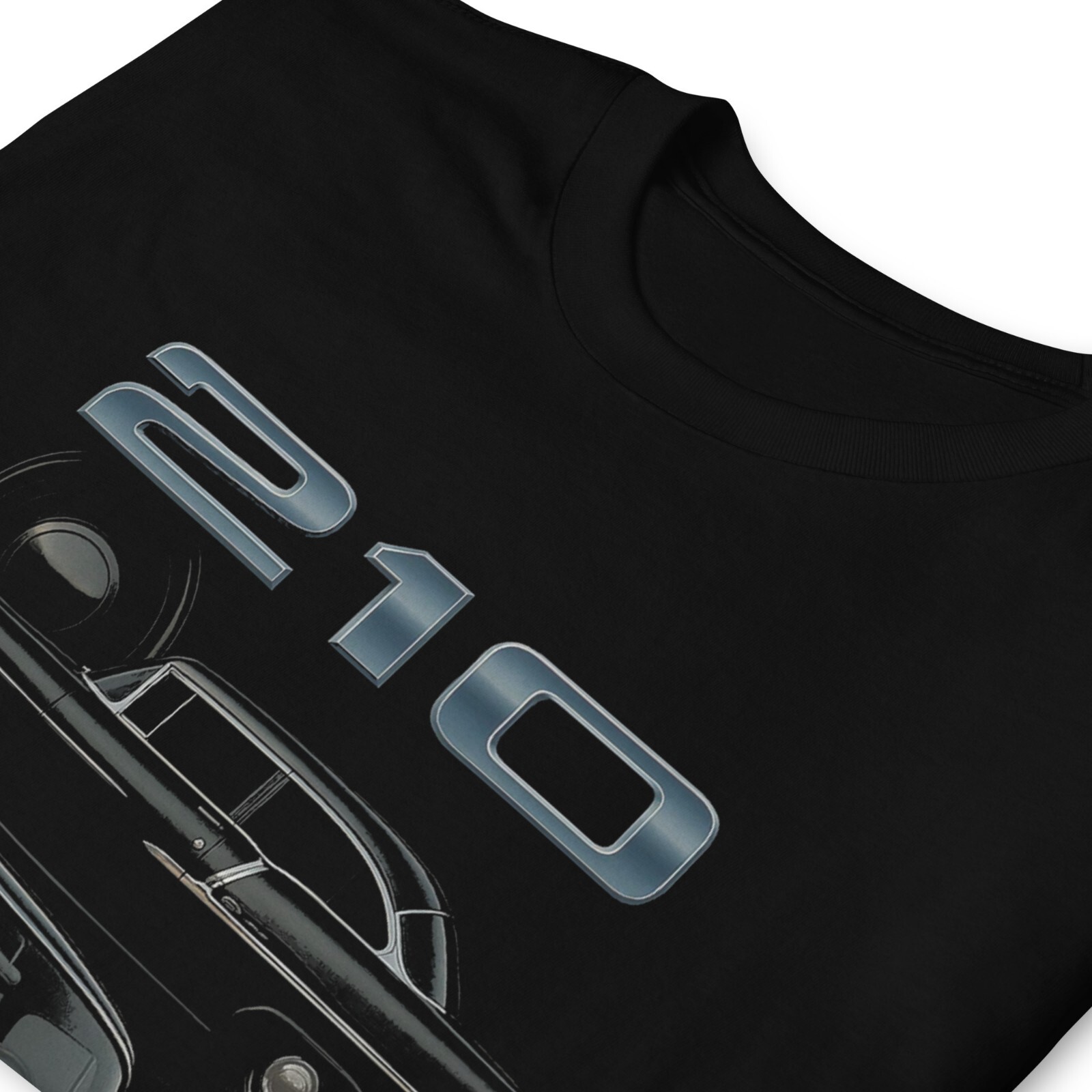 1955 Chevy 210 Classic Car T-Shirt – Vintage Black Hot Rod Graphic Tee