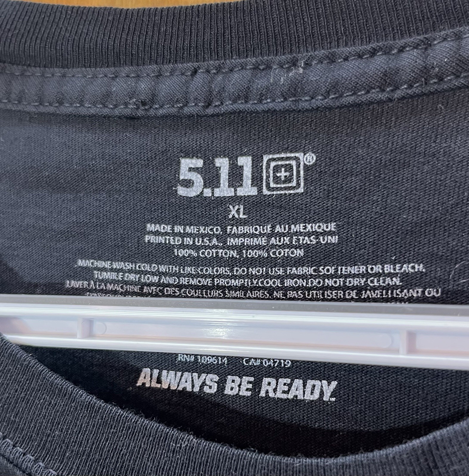 5.11 Tactical Brand NWT Men’s Long Sleeve Black Shirt w/ Breast Pocket Size XXL