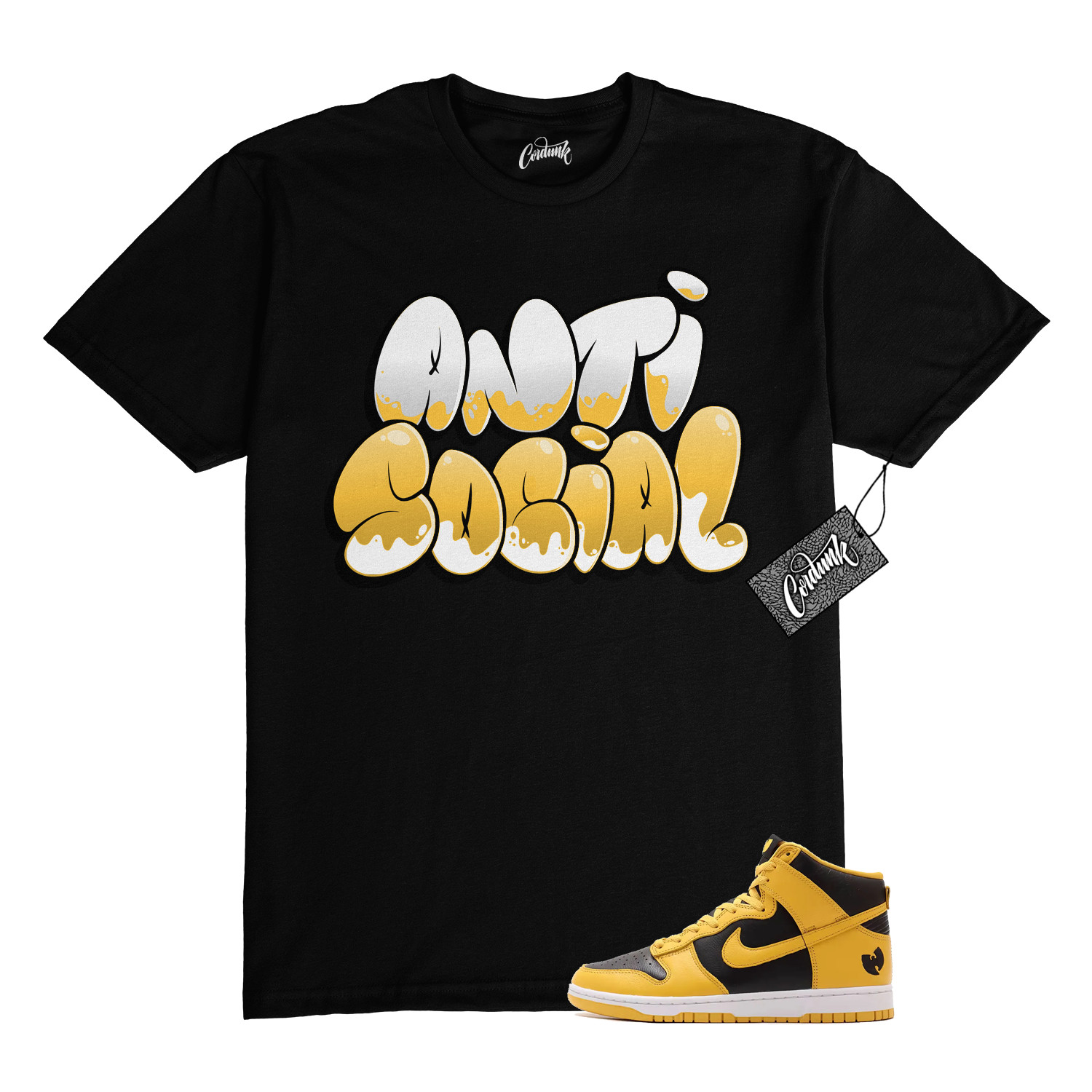 Dunk Tang Pollen Yellow Gold Black White High 2024 T Shirt to Match ANSO