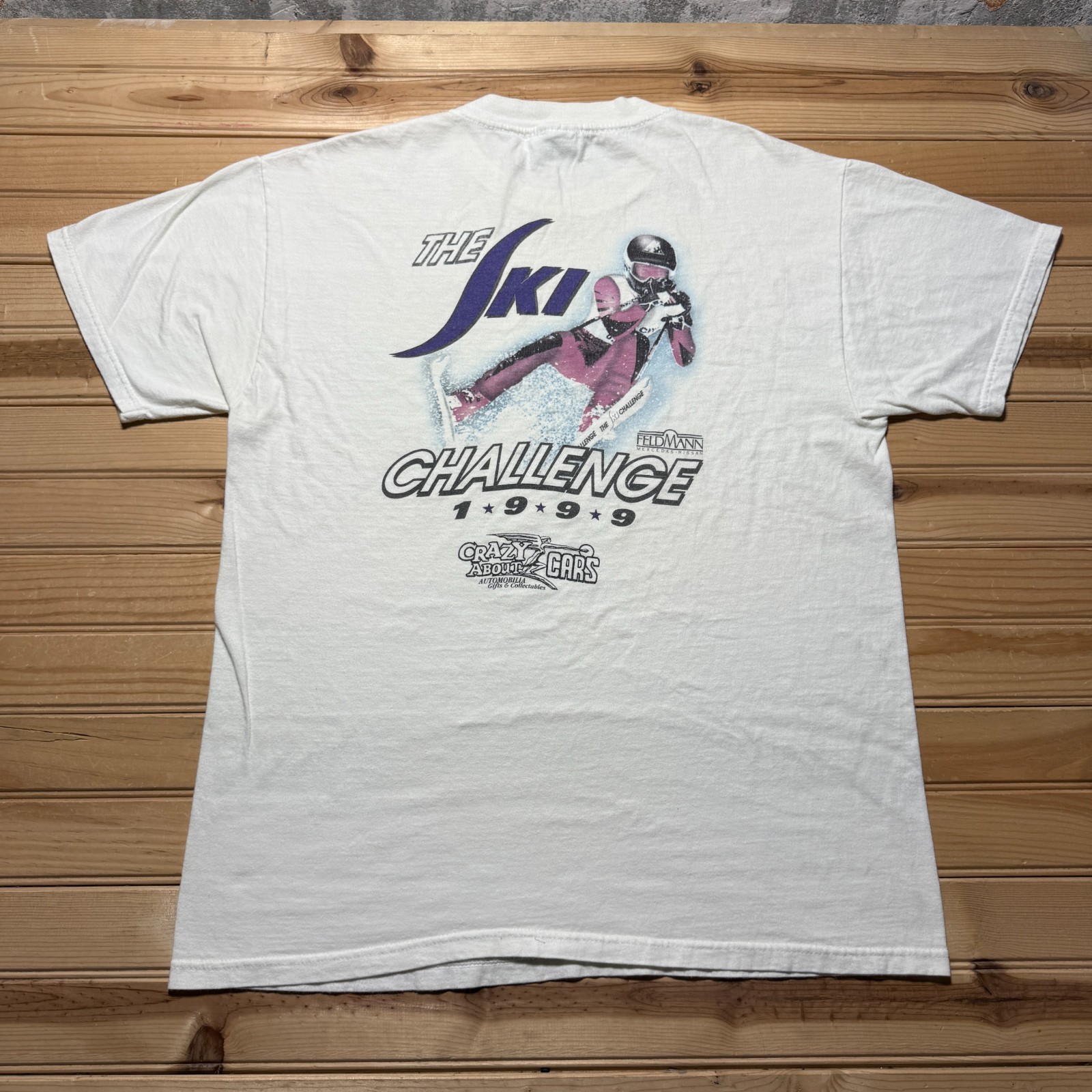 Vintage 1999 The Ski Challenge Outdoor Snow Sports Skiing Graphic Shirt Large