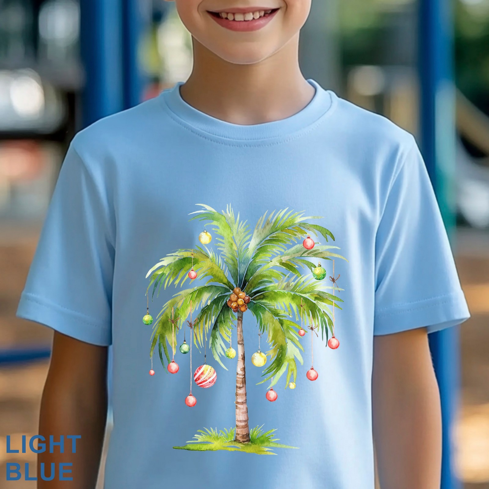 Christmas Palm Tree Shirt, Christmas Tree Tee, Tropical Palm Christmas, 203733