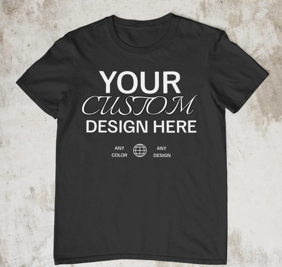 Personalized Custom T-Shirt Printing with your photo, text, logo, anything New