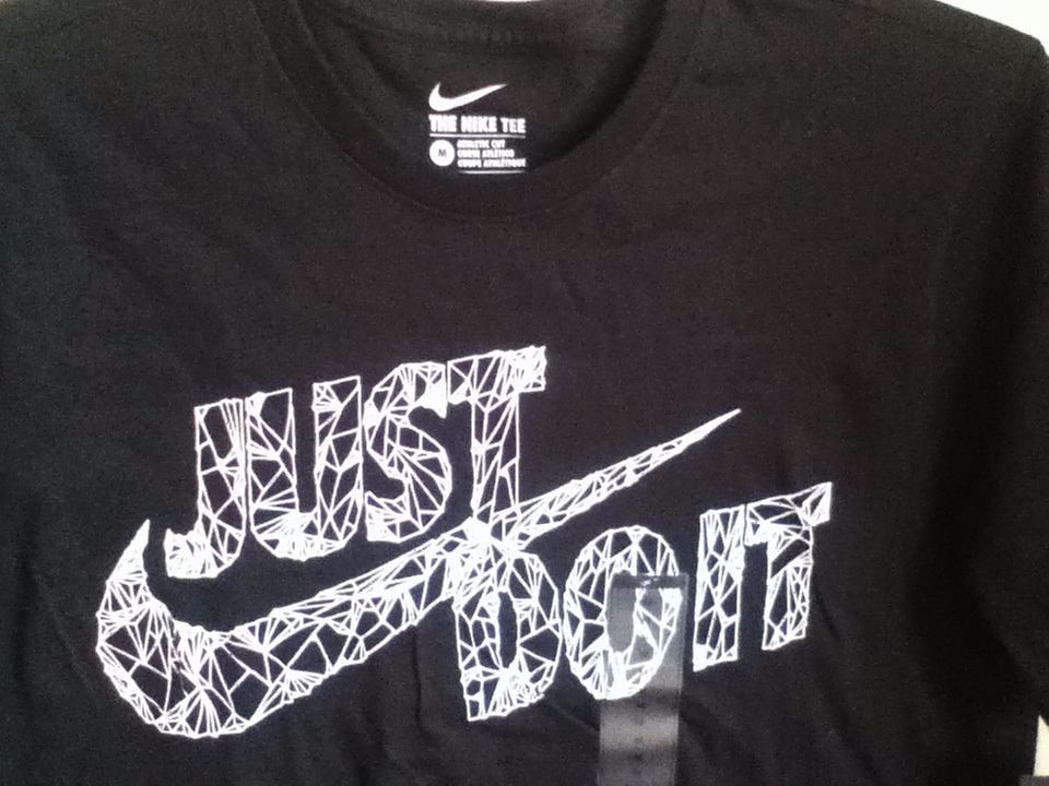 AUTHENTIC NIKE WINTERIZED JUST DO IT BLACK T SHIRT 921097-010
