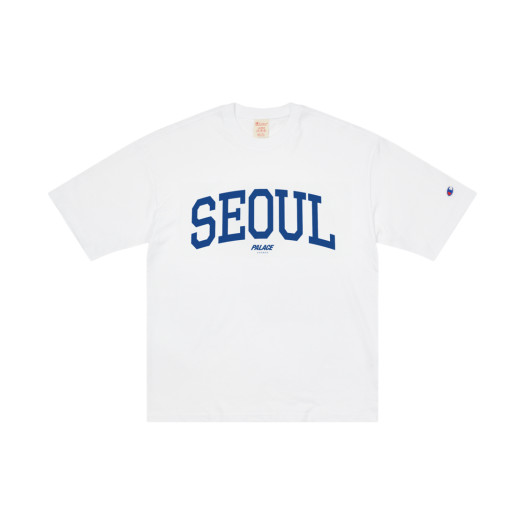 Palace Champion Seoul T-Shirt Black White Limited Korea Authentic Pick Size N