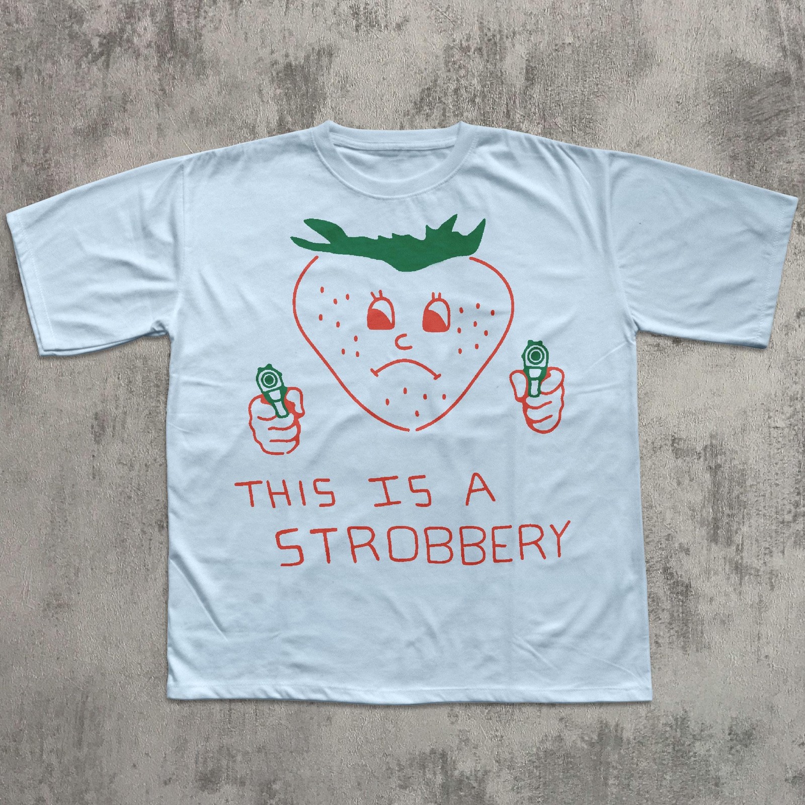This Is Strobbery Funny Strawberry T-Shirt Retro Vintage Graphic Tee