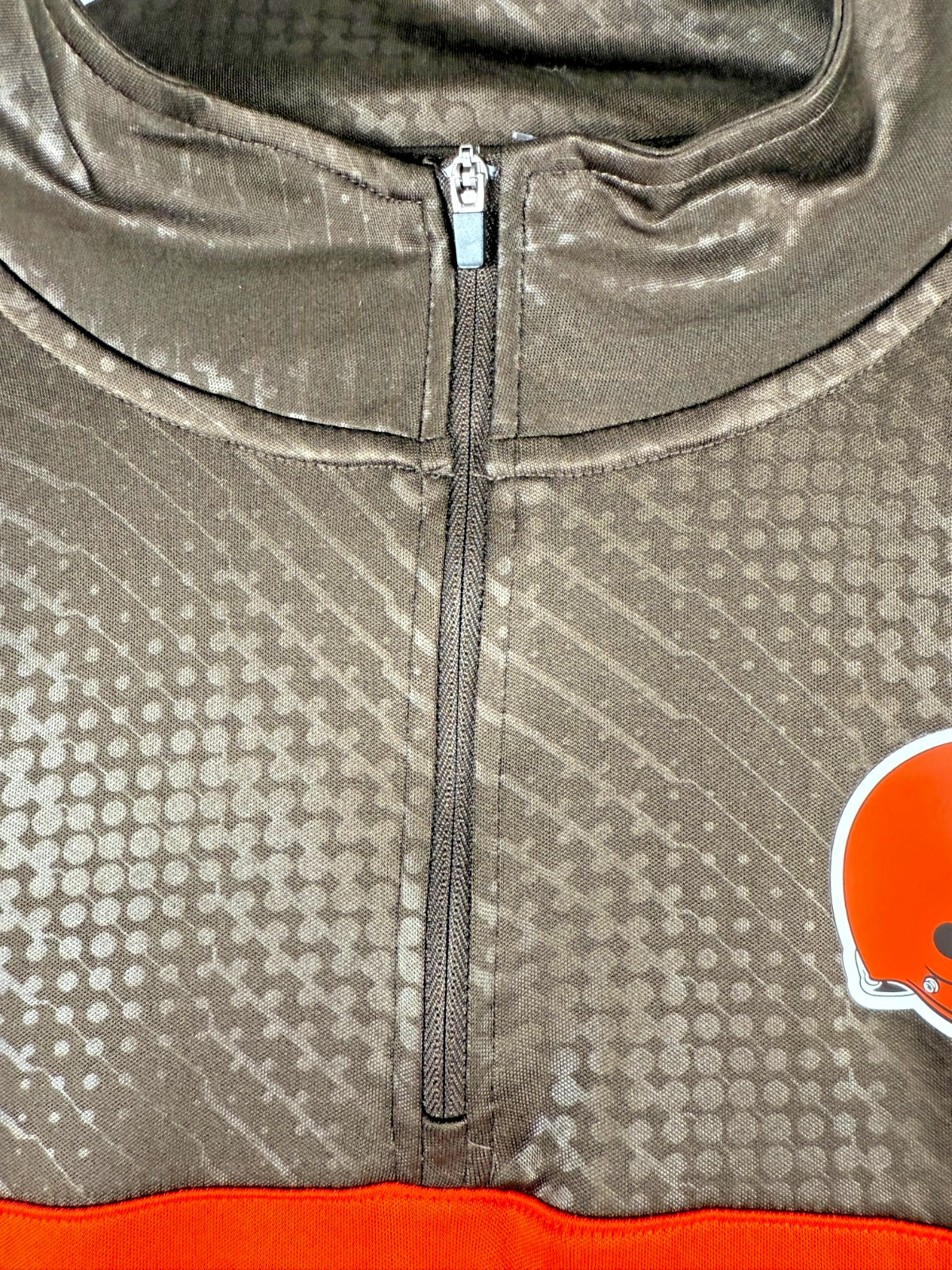 Size 2XL – Cleveland Browns Lightweight Quarter-Zip Crewneck Long Sleeve Shirt