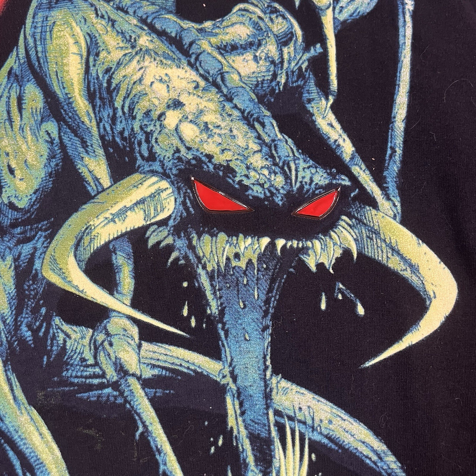 Vintage 1997 Todd McFarlane Spawn Violator Comic T-Shirt Black L USA Reflective