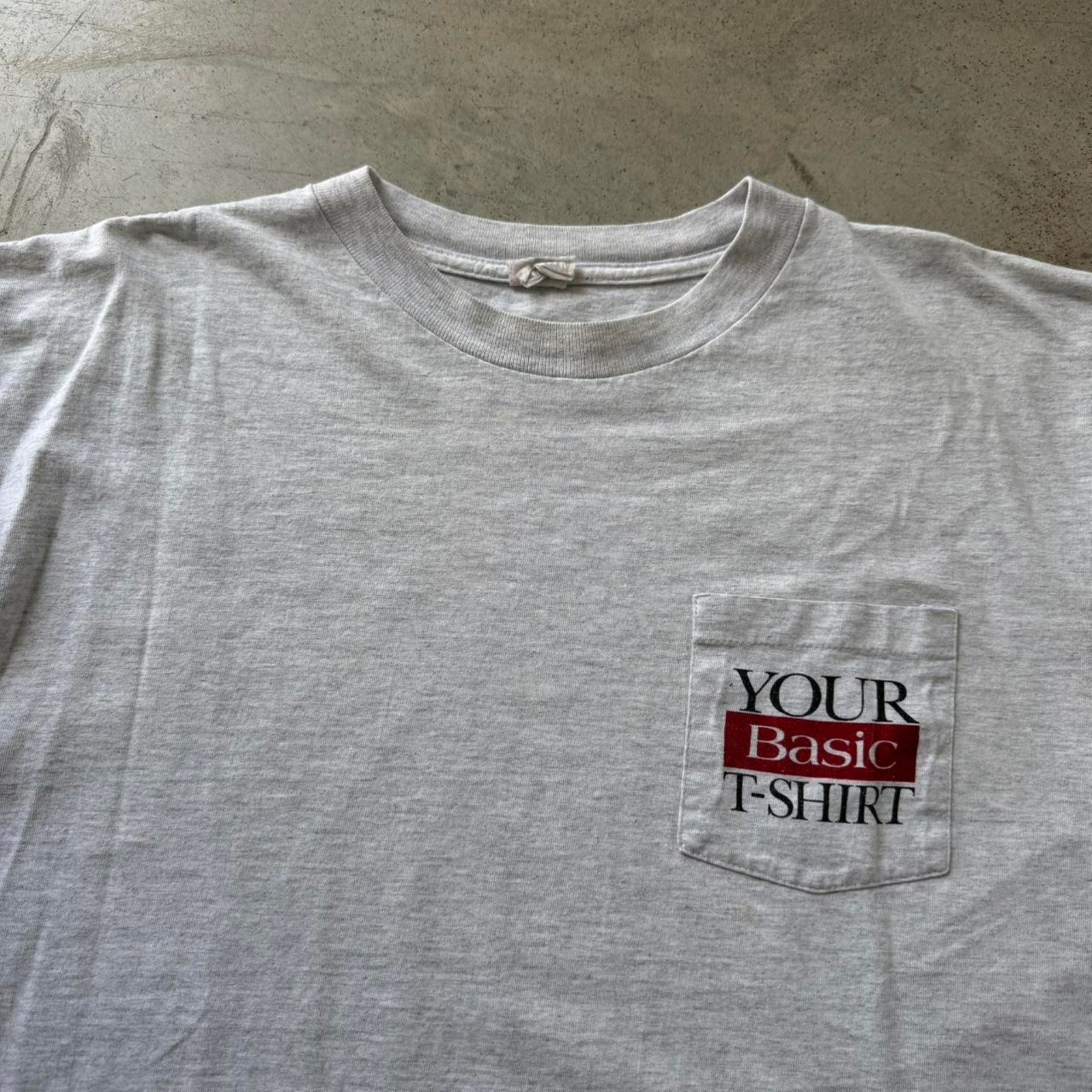 Vintage 90’s Not Your Basic Tee Retro Obscure Graphic Pocket T-shirt Size XL