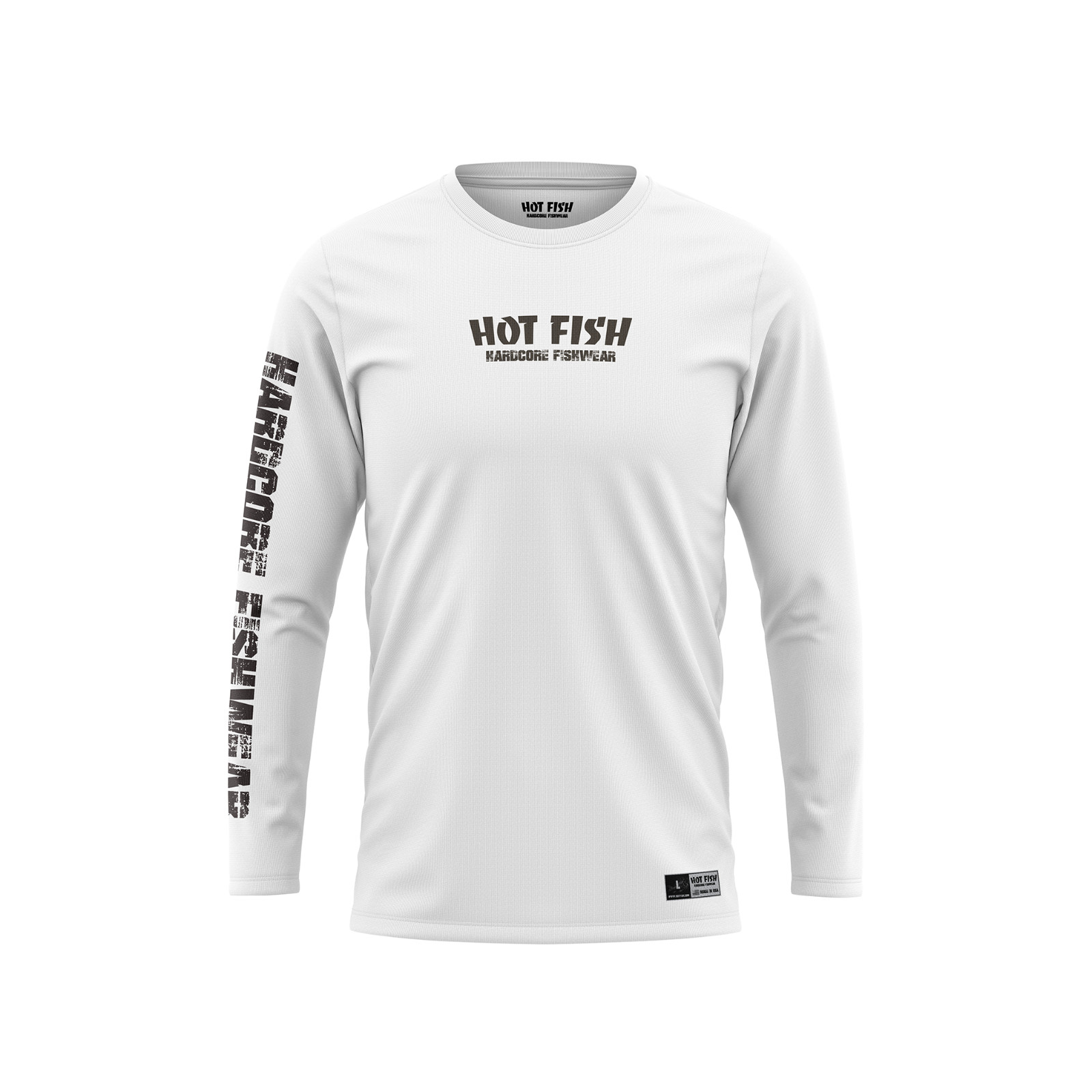 BLACK SEE BASS HOT FISH – Men’s Long Sleeve Fishing Shirt – UPF Protection
