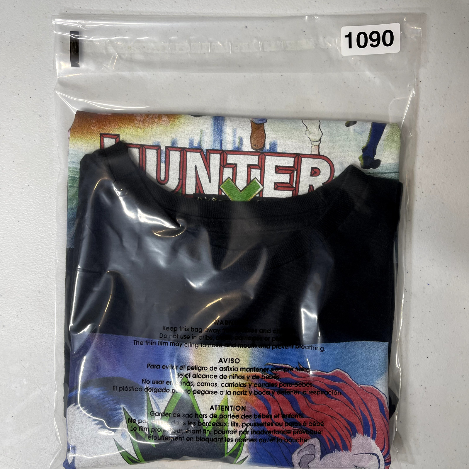 Hunter Hunter Shirt Mens Medium Black Graphic Short Sleeve T-Shirt Anime Cartoon
