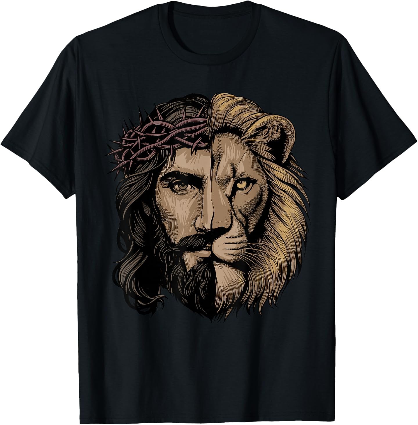 Jesus Shirt Christian Inspiration Jesus Lion of Judah T-Shirt