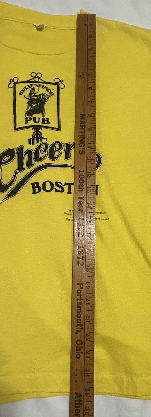 Vtg 80s Cheers TV Show T-Shirt Bull & Finch Boston 1987 Paramount Pictures Sz L?
