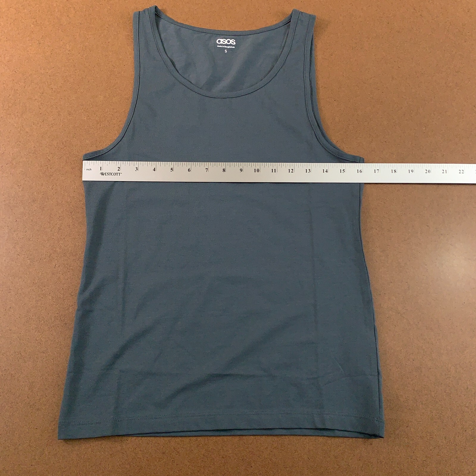 ASOS Mens Size Small Gray Scoop Neck Tank Top New