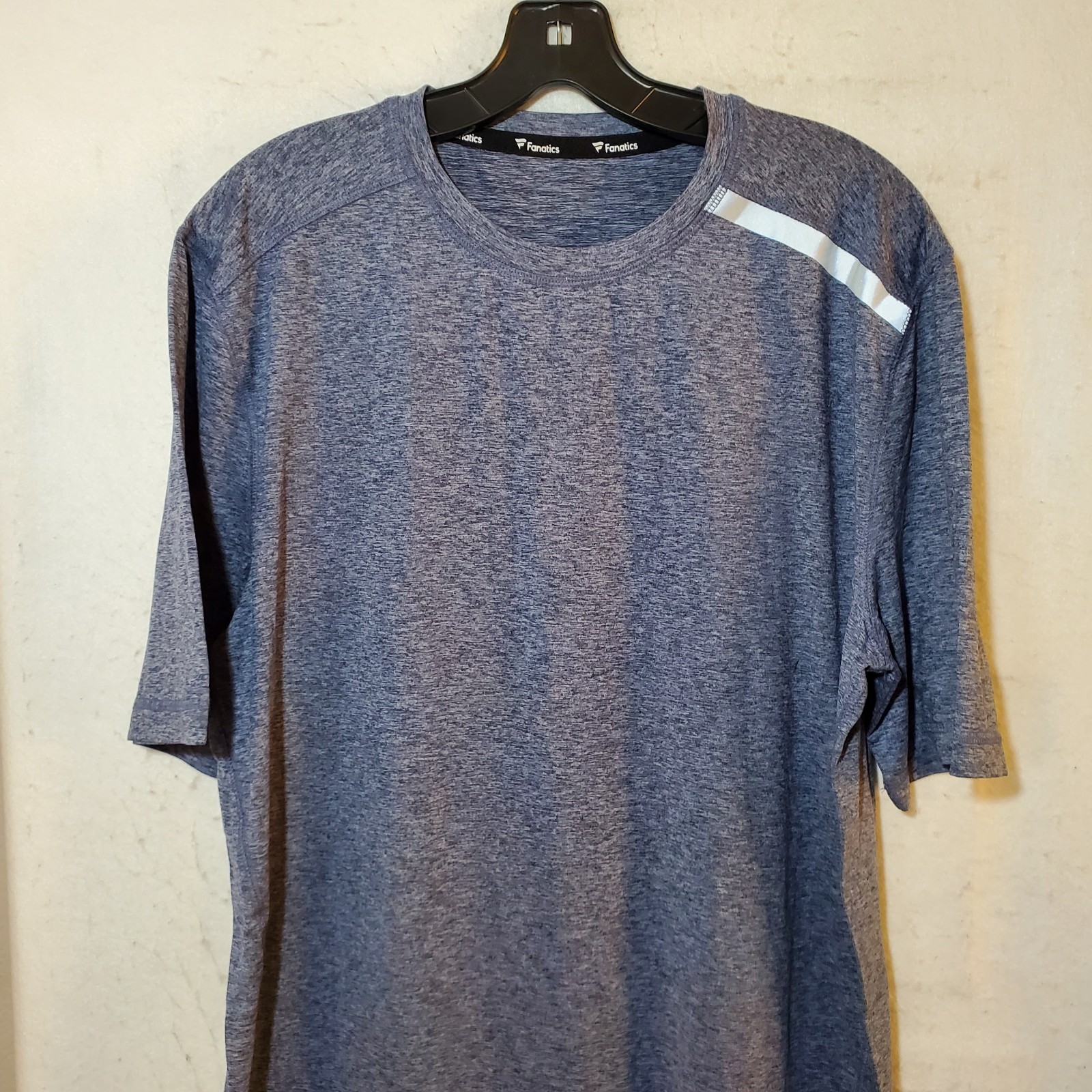 Fanatics Shirt Mens Large Tall Blue Heathered Tee Short Sleeve Performance LT