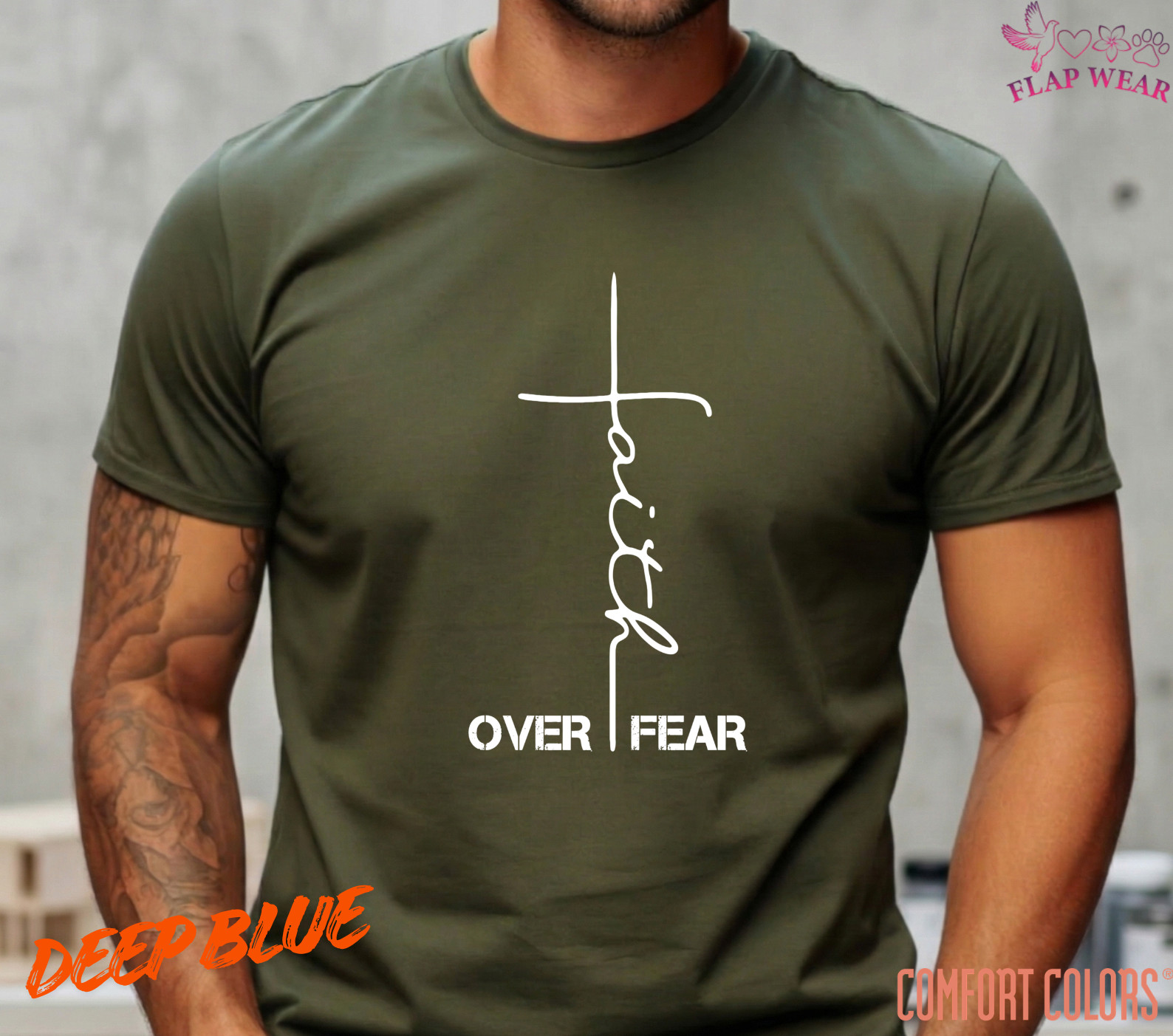 Unisex Faith Over Fear Chri T-Shirt, Men T shirt,Women T shirt Gift Religion Top