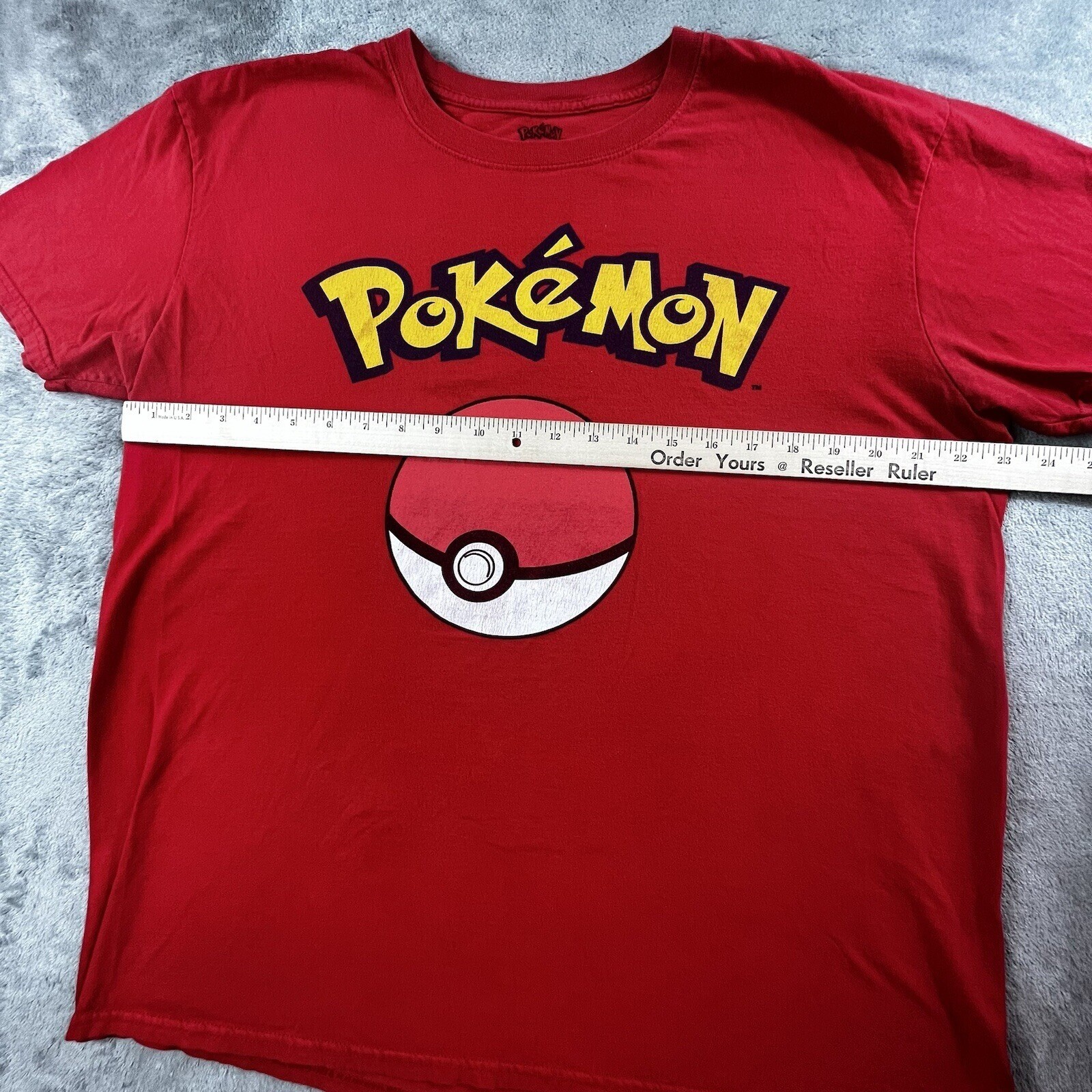 Pokémon Poke Ball T Shirt Mens XL Red Anime Cartoon Catch em All Trainer Ash Y2K