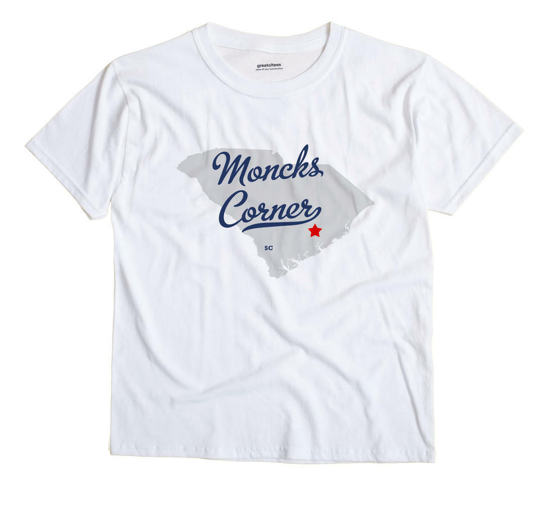 Moncks Corner South Carolina SC T-Shirt MAP