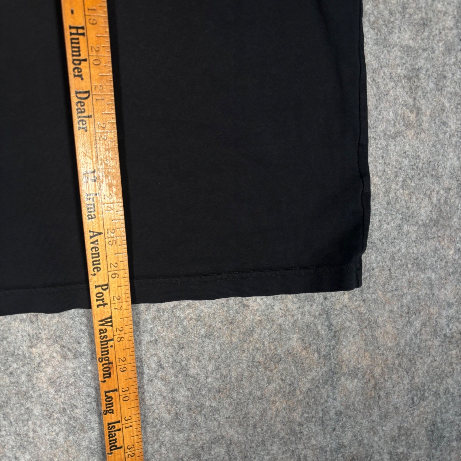 Uniqlo T-Shirt Mens Large Black Cotton Blend Short Sleeve Crew Neck 455357 6739