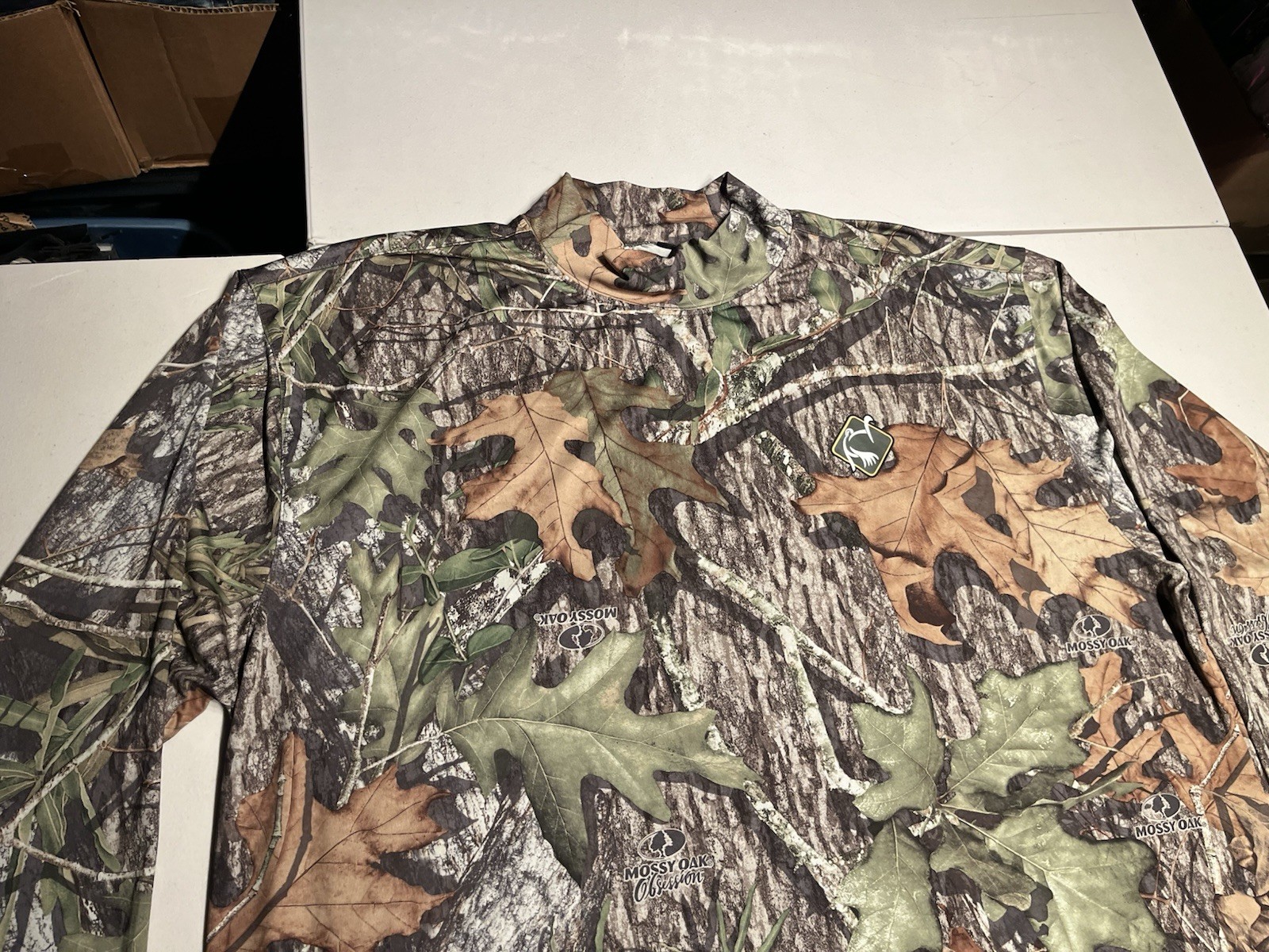 Ol Tom hirt Men’s XL Mossy Oak Turkey Gear Camo Hunting Performance Polyester