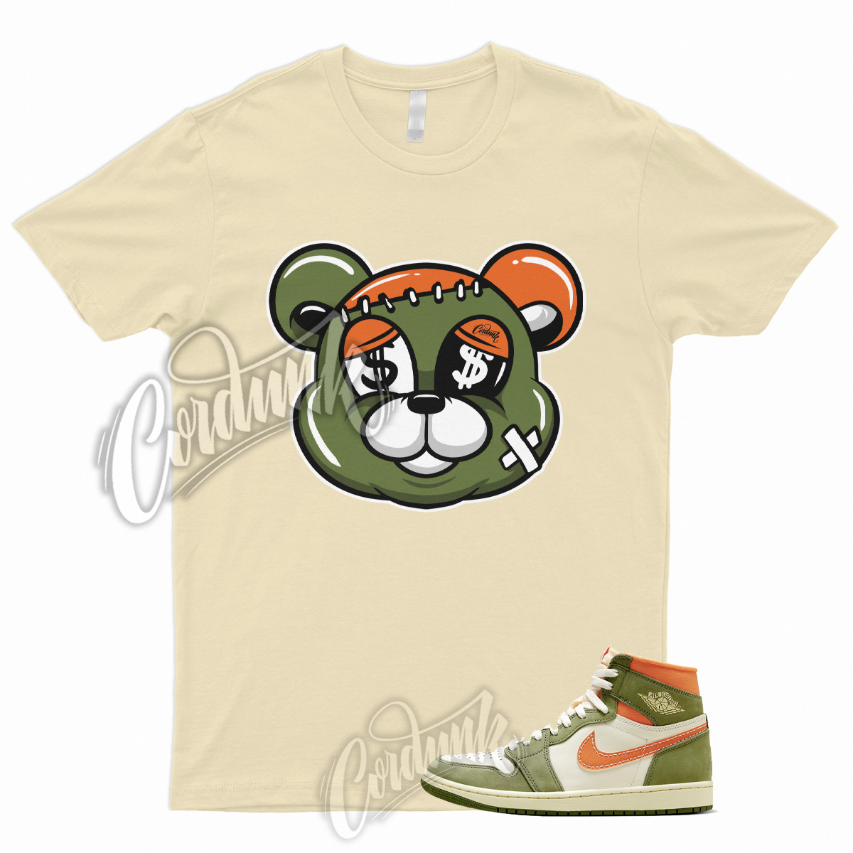 STITCH T Shirt for 1 High Celadon Sky J Light Olive Bright Mandarin Coconut Milk