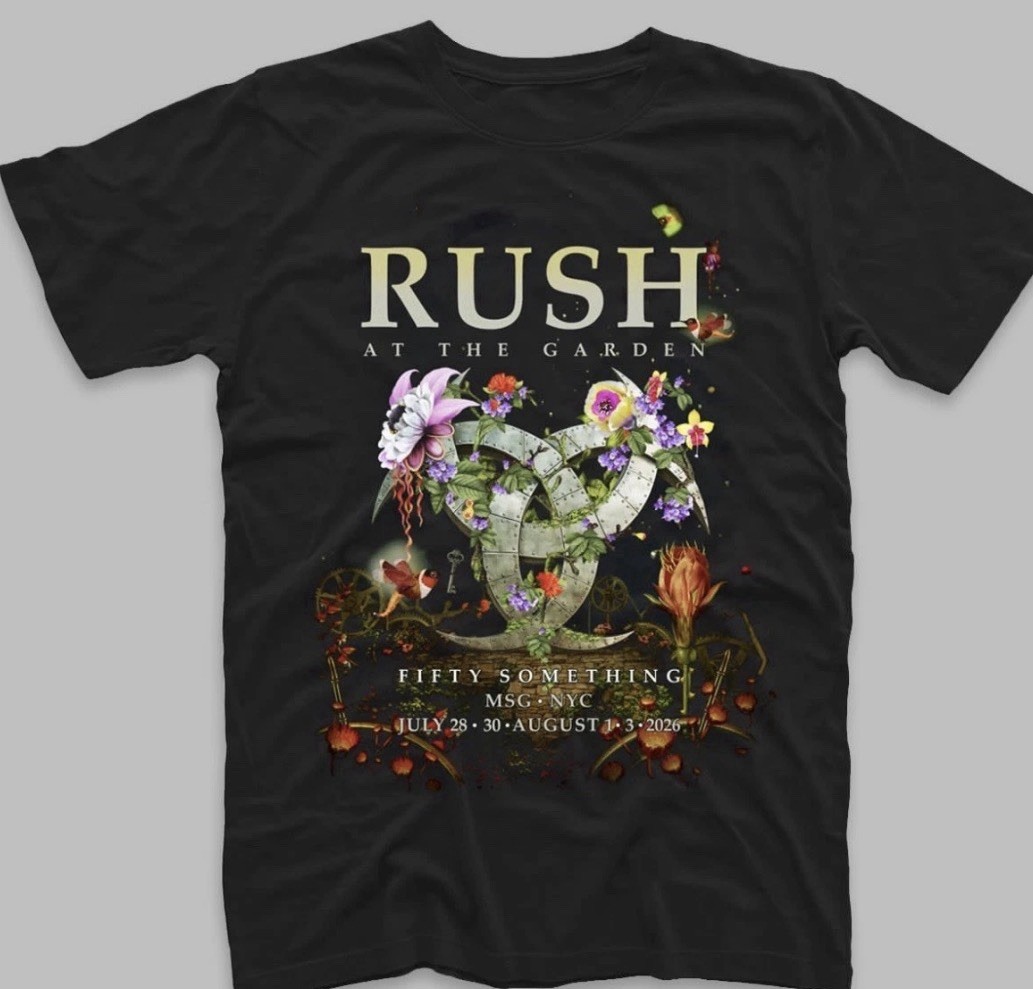 RUSH 50 Something New York City MSG Madison Square Garden Event Shirt XL 2026