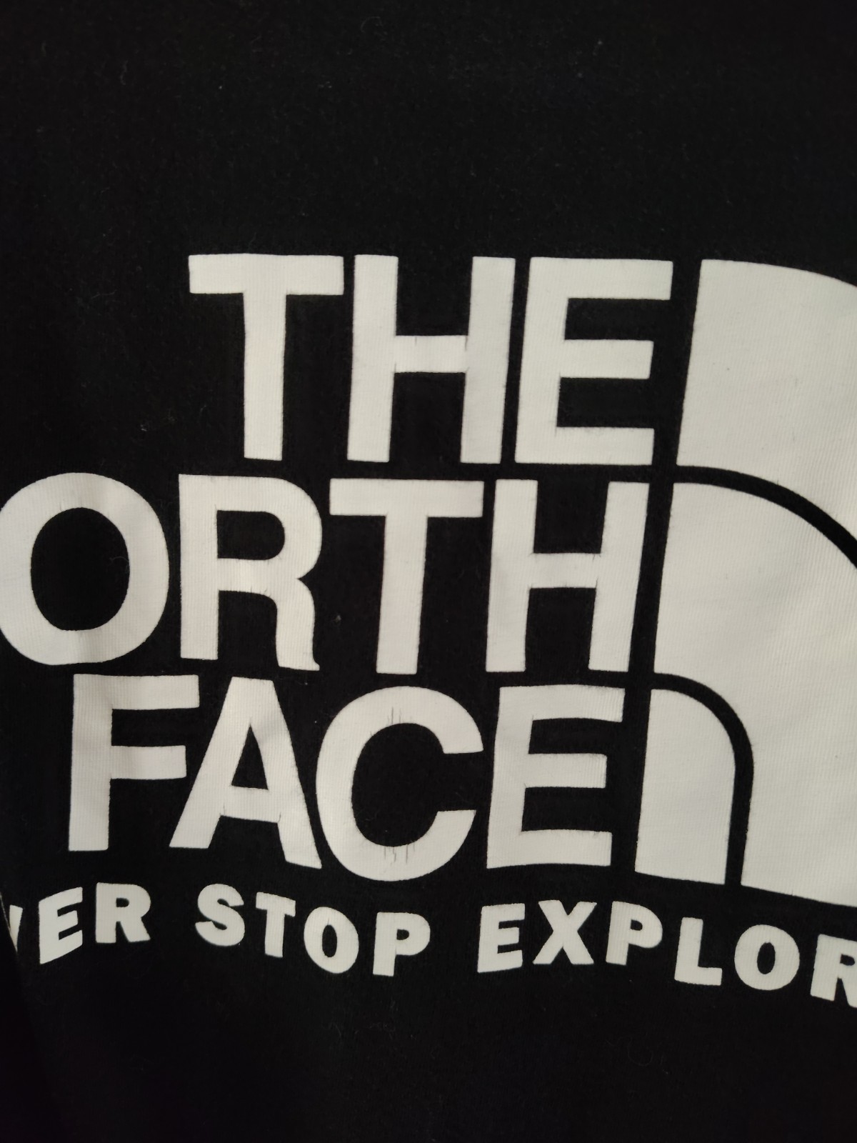 North Face T Shirt Tee Men’s Large Black Logo Short Sleeve