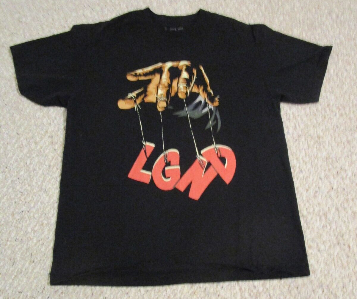 LGND Supply Co Graphic Puppet Master Logo Black T Shirt Men’s Size XL