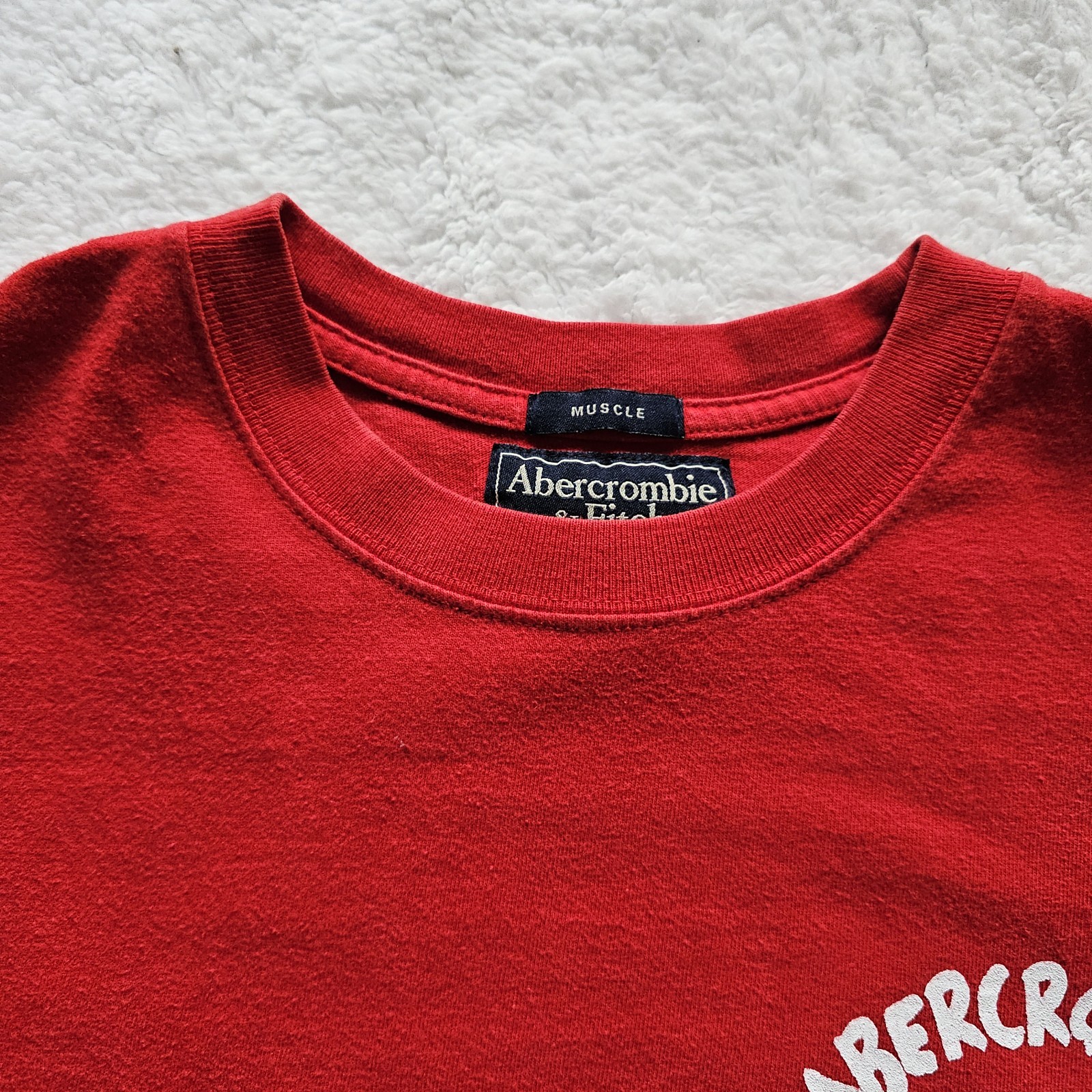 Vintage Abercrombie & Fitch Y2K Graphic Tee XL Banned Shirt Rare Red Cabin Love