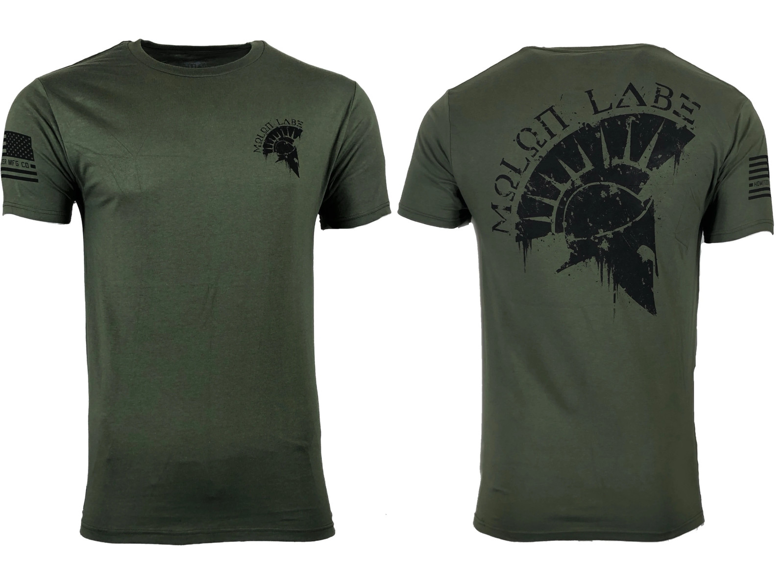 Howitzer Style Men’s T-Shirt MOLON LABE Military Green Grunt S M L XL 2XL 3XL