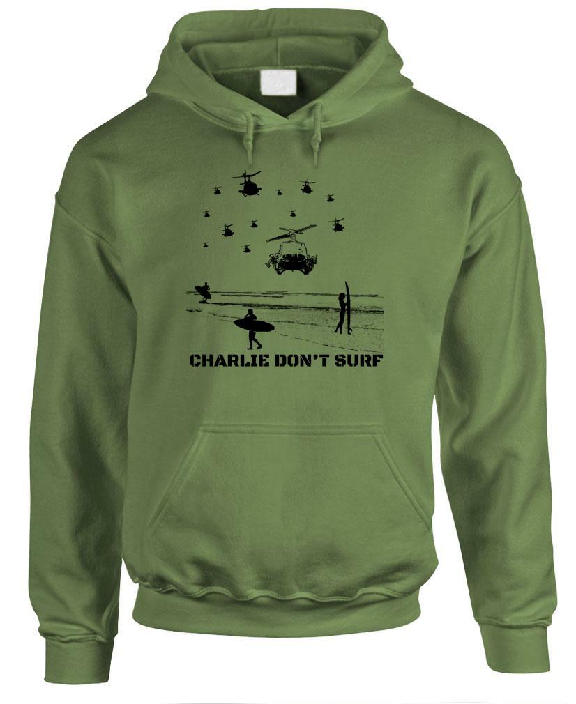 CHARLIE DON’T SURF – Fleece Pullover Hoodie