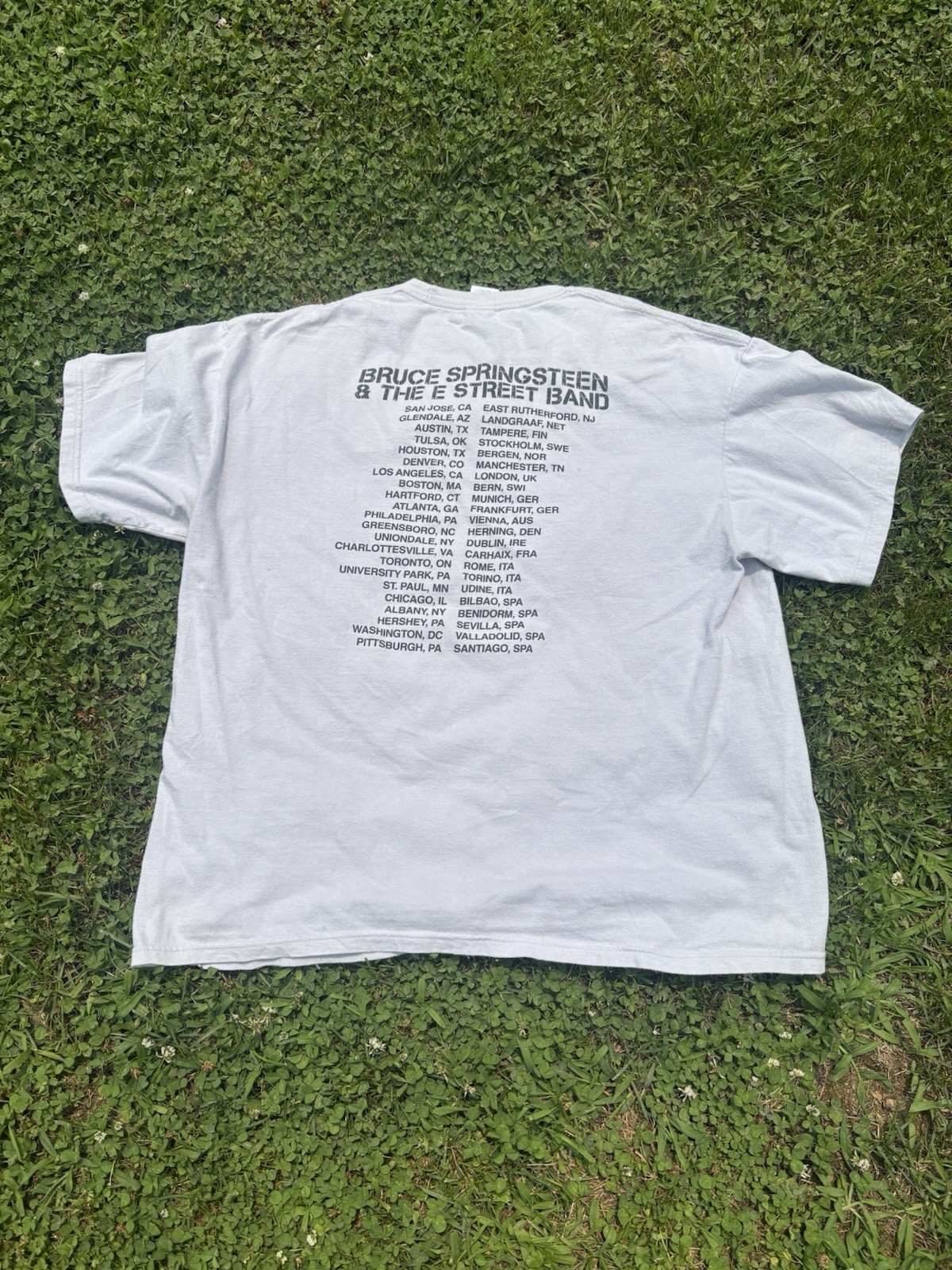 M&O Heavy Weight Bruce Springsteen E Street Band 2009 Tour Double-Sided Tee XL