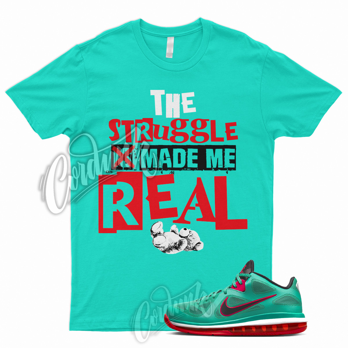 New SIR T Shirt for LeBron 9 Low Reverse Liverpool Green Black Action Red 1