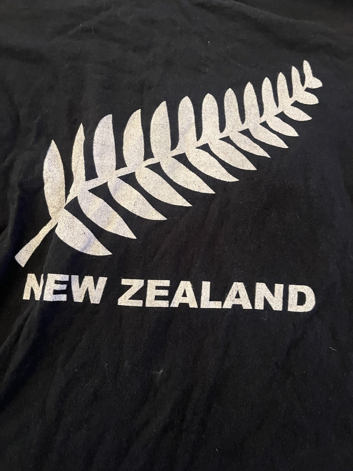 Vintage 2008 New Zealand Rugby Haka T-Shirt XL Black Kiwi Tees Graphic Rare#13