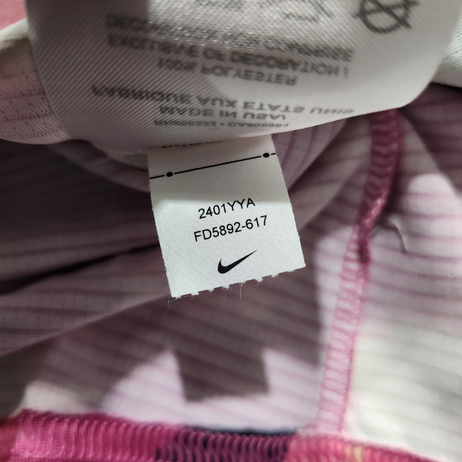 Mens Size L Nike Running Singlet Pro Elite Dri-Fit ADV V Neck Multi FD5892-617