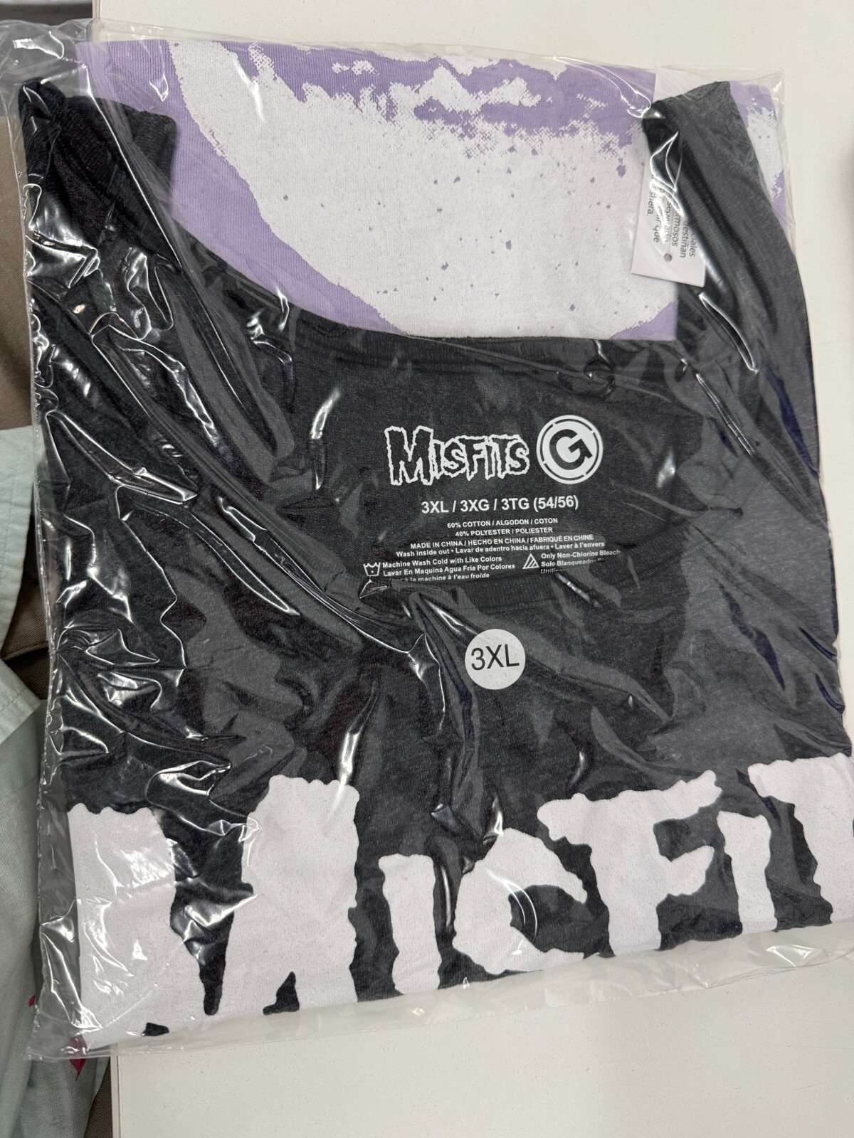 MISFITS LOGO SKULL MENS TWO TONE TANK TOP