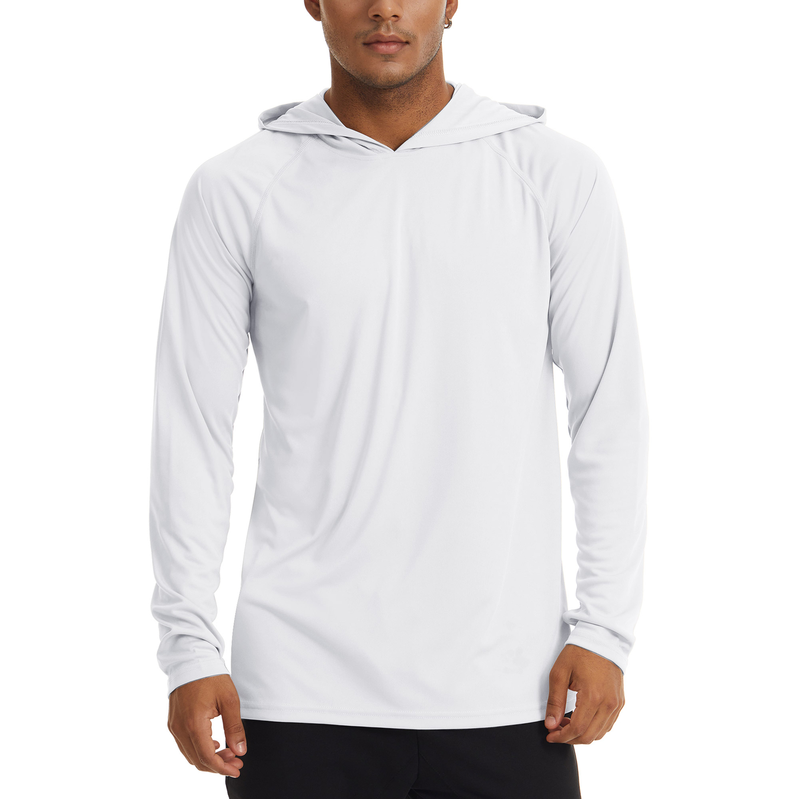 Men’s UPF 50+ Hoodies Casual Long Sleeve Outdoor Hiking Fishing Sun Block Shirts