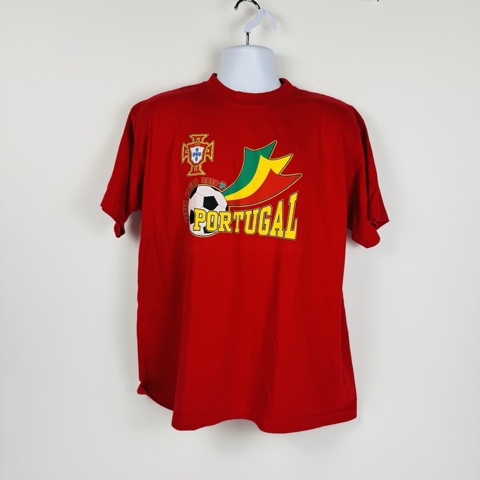 Portugal Soccer Football Team T-shirt Portuguese Flag Size XL
