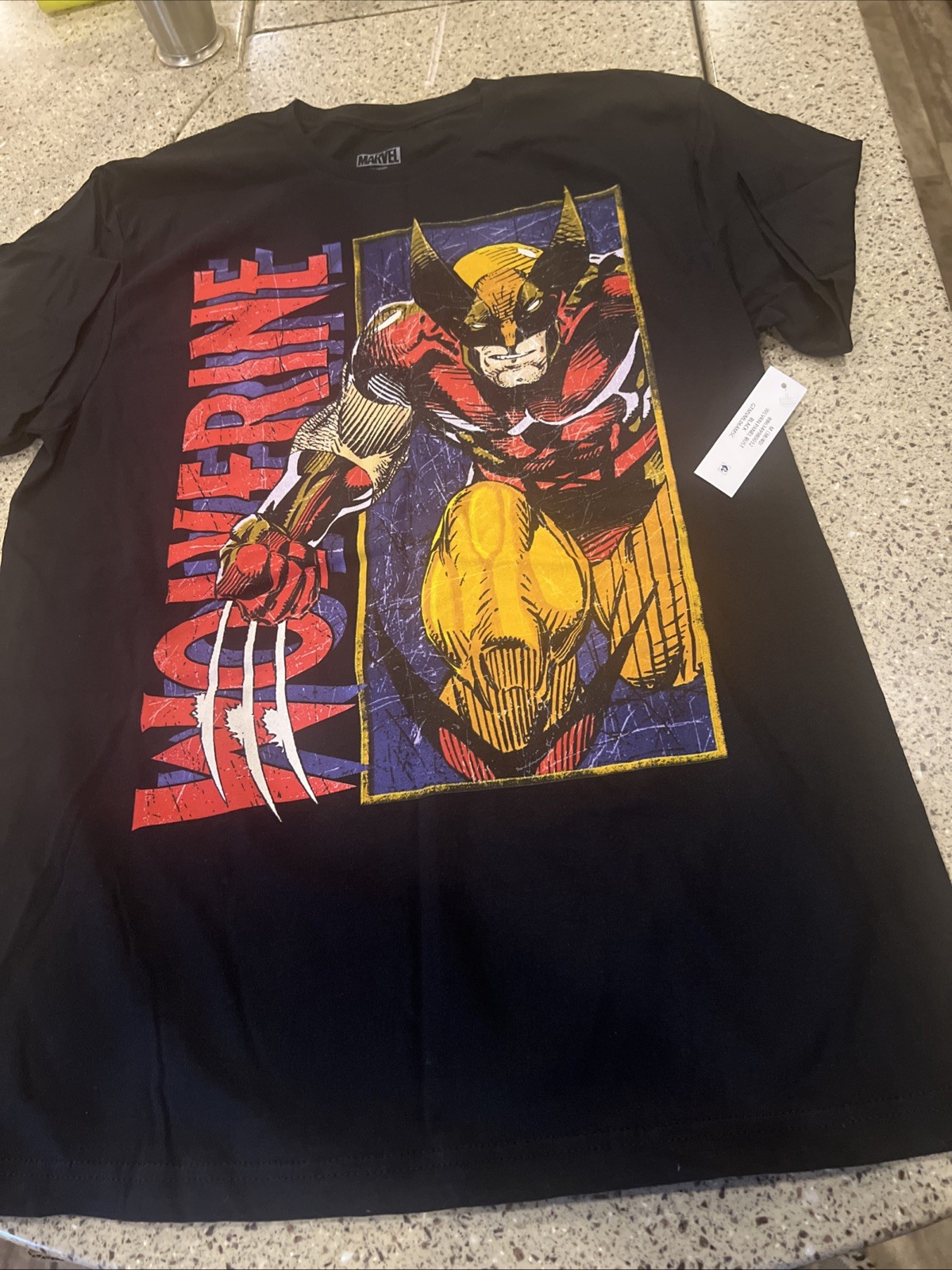 NWT Wolverine Mens Black T-Shirt Sz Med Comic Book Movie Marvel Universe X-Men