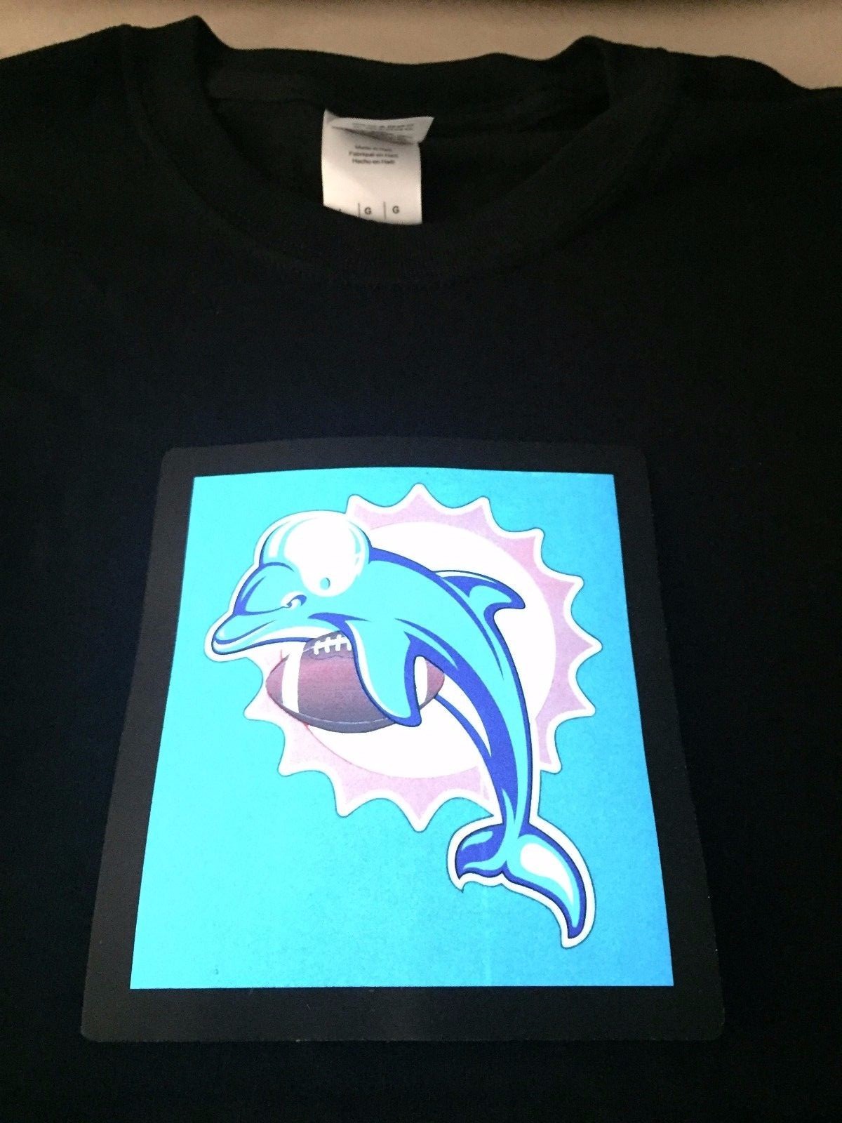 Miami Dolphins LED Shirt NFL Sound-Activated Lights Up LED T-Shirt ALL SIZES