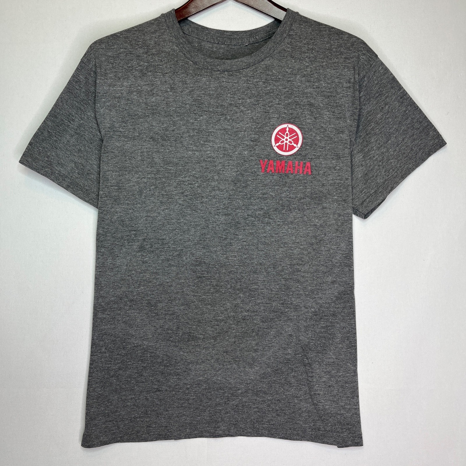 Yamaha Men’s Gray Logo T-Shirt Heather Tee 19in Chest Sport Outdoor