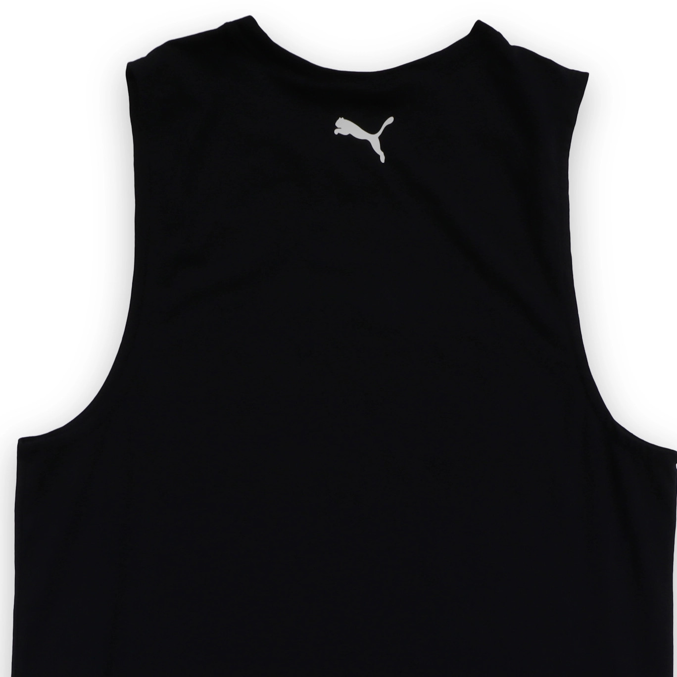 Puma Tank Top Mens Big Logo L Black Polyester Blend Sleeveless