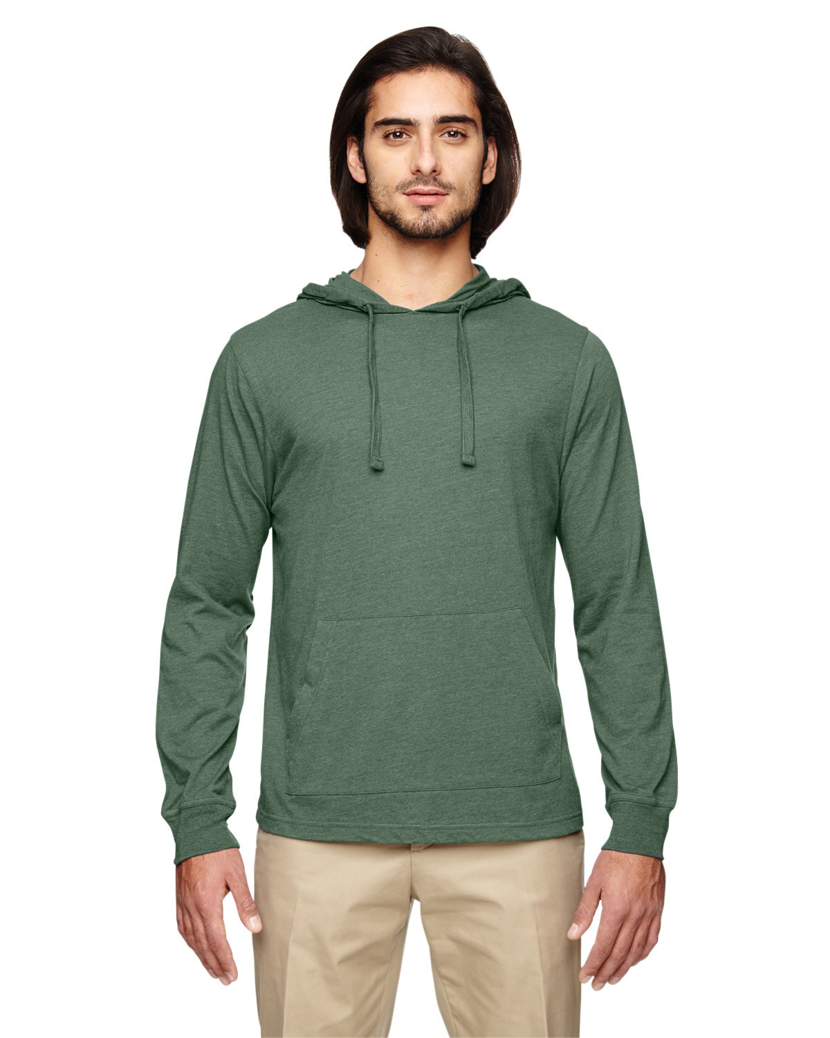 Econscious EC1085 Unisex Eco Blend Long-Sleeve Pullover Hooded T-Shirt