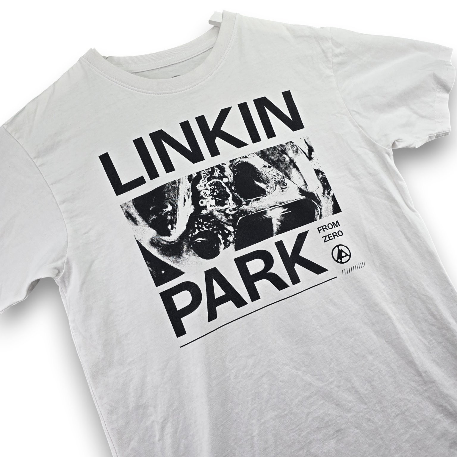 Linkin Park T-Shirt Men’s White M 100% Cotton From Zero Graphic Band Tee