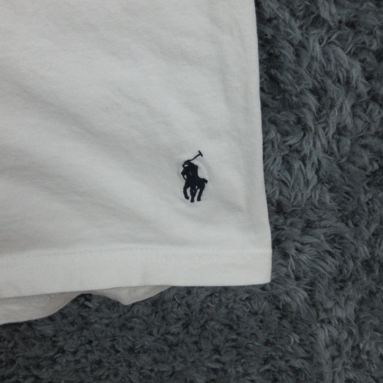 Polo Ralph Lauren Shirt Mens Large White Slim Fit Crewneck Tee Classic Pony