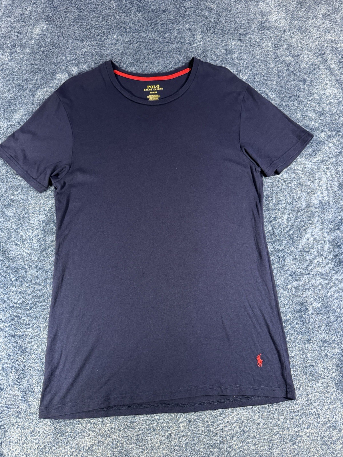 POLO Ralph Lauren Men’s Shirt Medium Crew Neck S/S Red Pony Lot Of 2