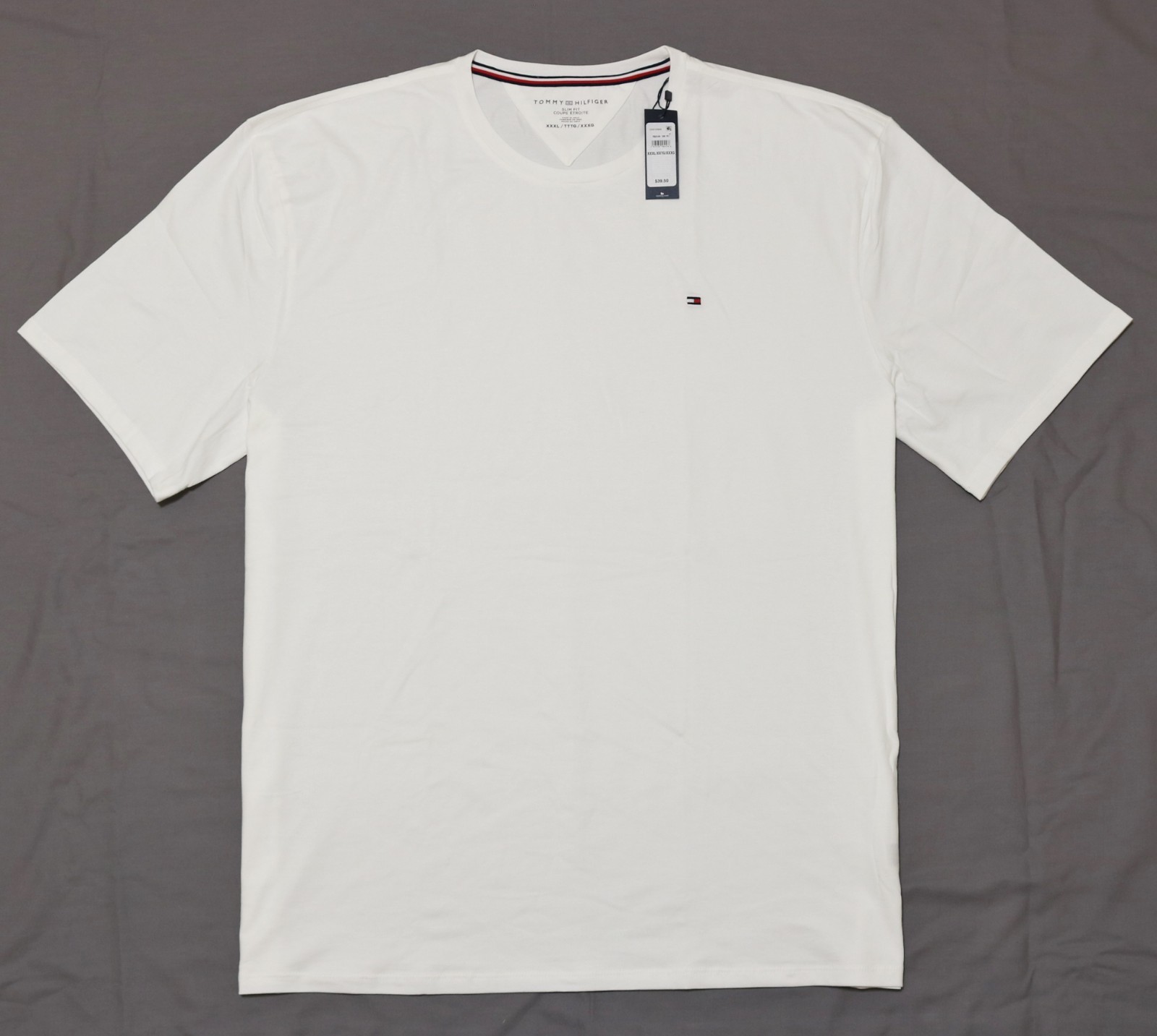 Tommy Hilfiger Men Slim Fit Crew Neck short sleeve T-shirt size 3XL new with tag