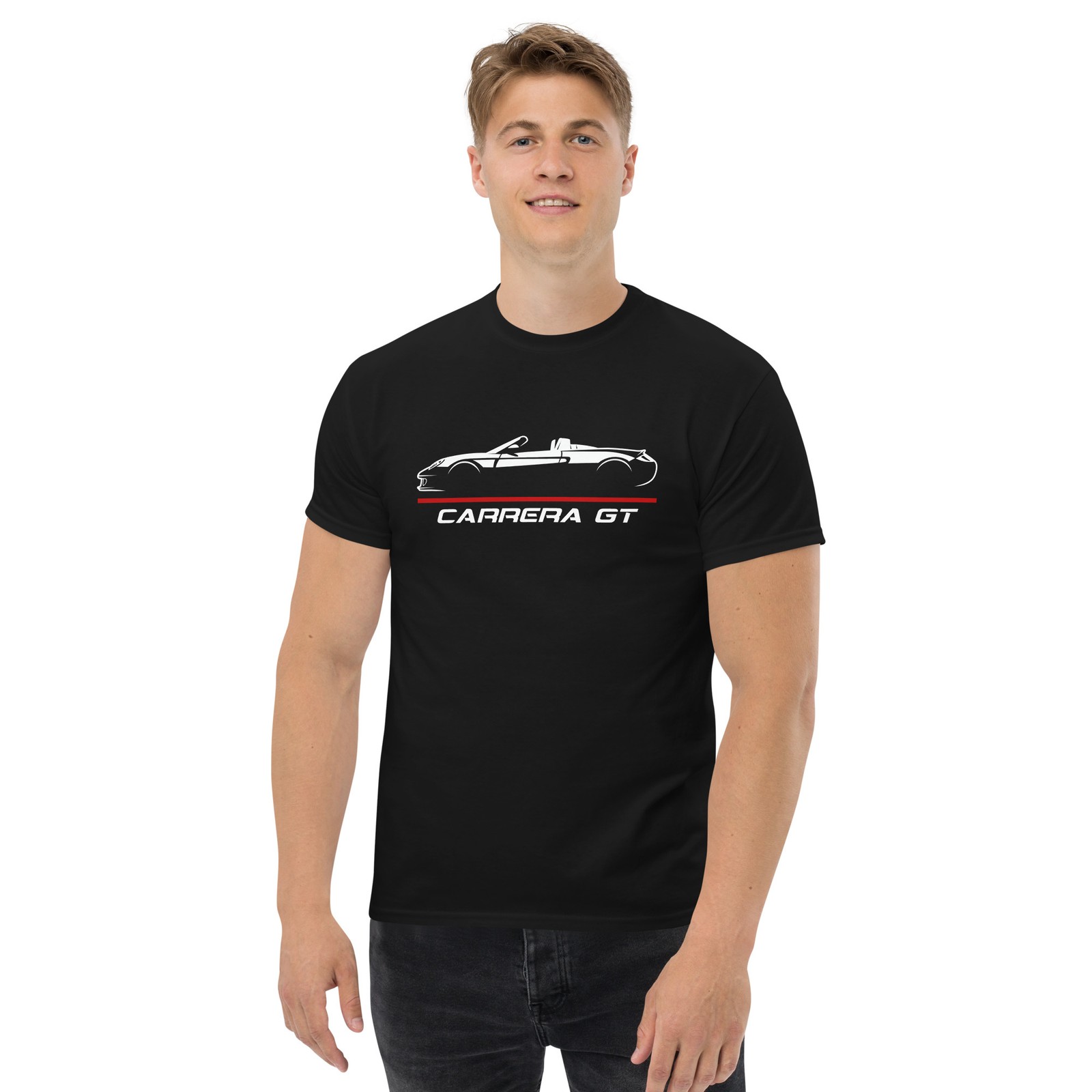 Carrera GT Carbon Fiber Analog Supercar Legend Graphic Tee T-Shirt Gift